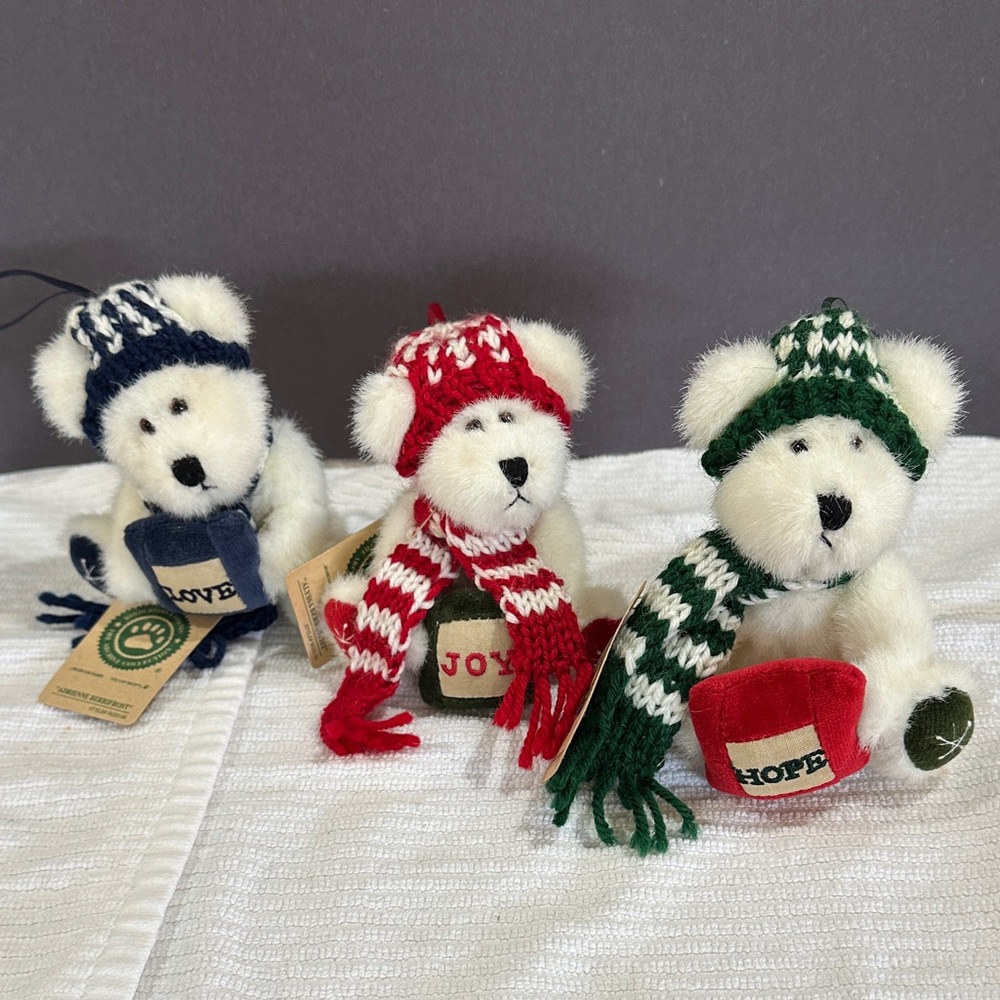 Boyd’s Bears Hope Love Joy Ornaments